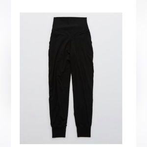 OFFLINE by Aerie Real Me High Waisted Black Jogger, Size Small